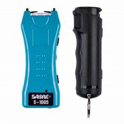 SAB STUN GUN&PEPPER SPRAY TEAL - Taurus Savings